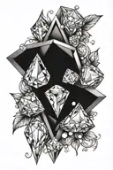 Gems tattoo design idea