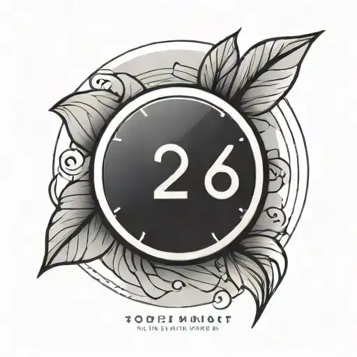 A minimalist tattoo of a calendar date with a dash symbolizing a significant event in the client's life tattoo design idea