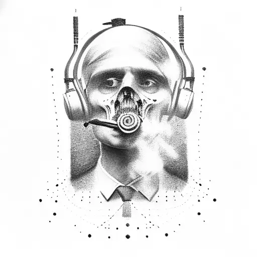 tomas Shelby with the gun tattoo design idea