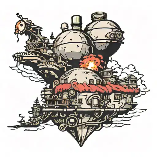 howl's Moving Castle  tattoo design idea