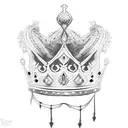Queen's Crown  tattoo design idea