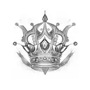 Queen's Crown  tattoo design idea