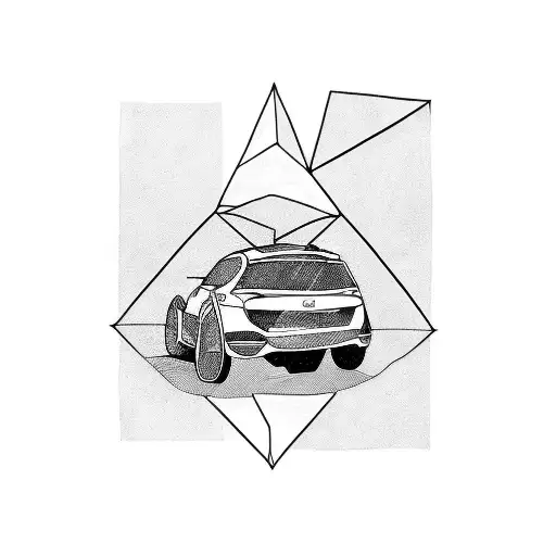 car tattoo design idea