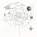 space tattoo design idea