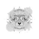 A mesmerizing mandala design featuring a variety of animals such as cats, pigs, and safari animals, all interconnected in a symmetrical pattern. tattoo design idea