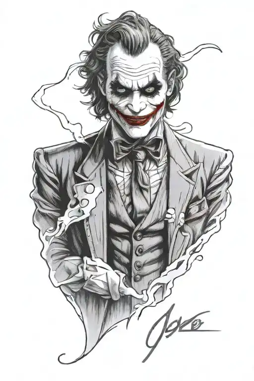 joker why so serious tattoo design idea