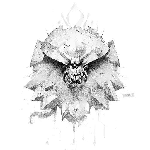 dark challenger irish tattoo design idea