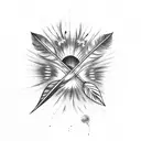 An Infinity feather, with the words live love laugh tattoo design idea