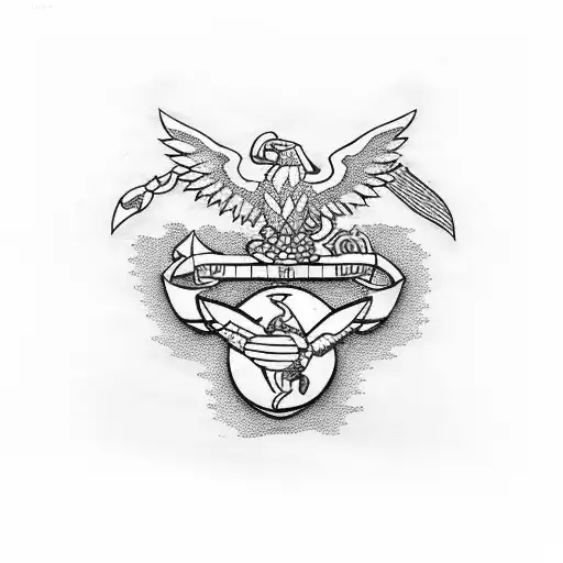usmc tattoo design idea