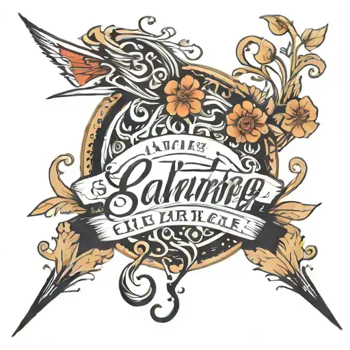 cursive lettering, caligraphy, samantha  tattoo design idea