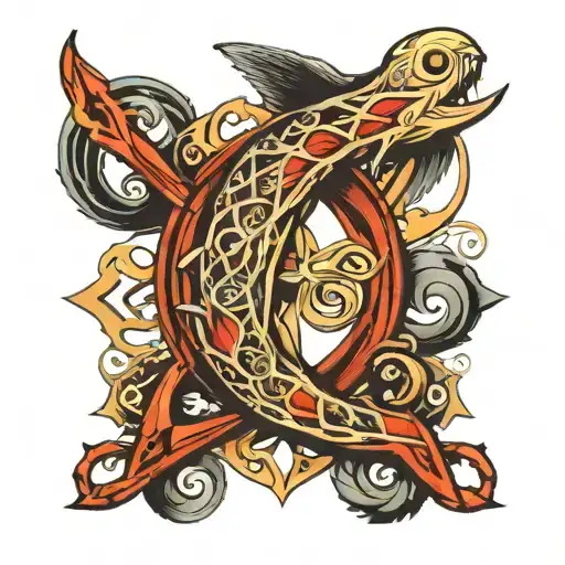 ichthus tattoo design idea