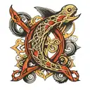 ichthus tattoo design idea