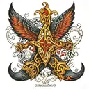 ichthus tattoo design idea