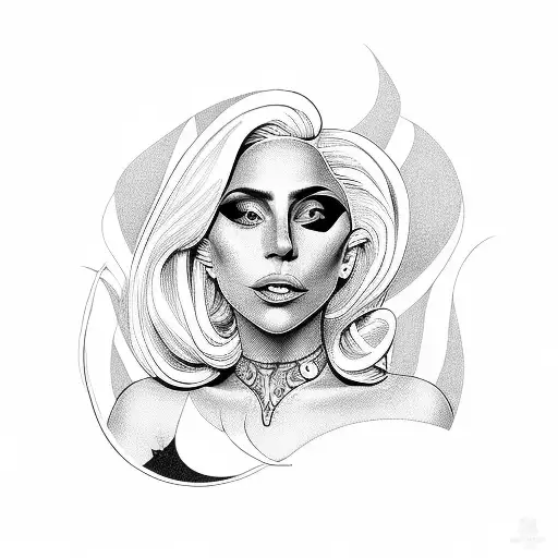 lady gaga tattoo design idea