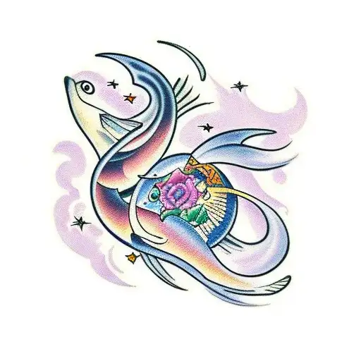 monica, february 19, 1991, pisces tattoo design idea