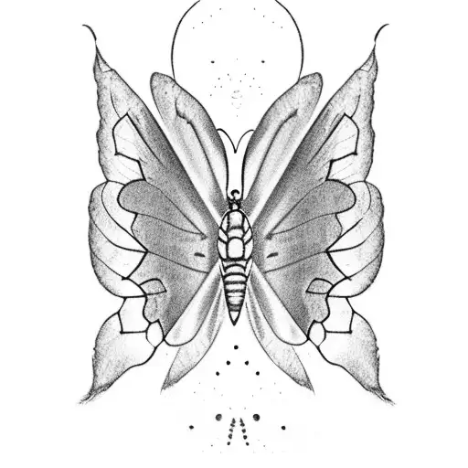  It is a monarch butterfly wing on the left, a semi-colon as the body, and 6 waterlilies making the right wing. From top tattoo design idea