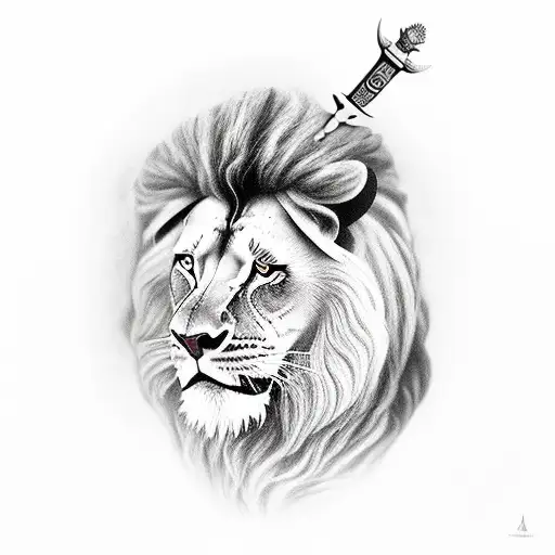 william wallace and a lion rampant tattoo design idea