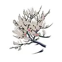 cherry blossom tree  tattoo design idea