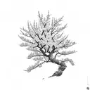 cherry blossom tree  tattoo design idea