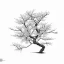 cherry blossom tree  tattoo design idea