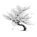 cherry blossom tree  tattoo design idea