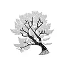cherry blossom tree  tattoo design idea
