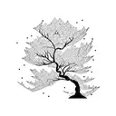 cherry blossom tree  tattoo design idea