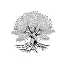 cherry blossom tree  tattoo design idea