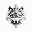 wolf dragon norse tattoo design idea