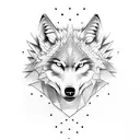 wolf dragon norse tattoo design idea