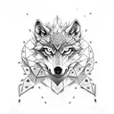 wolf dragon norse tattoo design idea