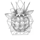 Pineapple tattoo design idea