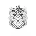 Pineapple tattoo design idea
