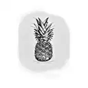 Pineapple tattoo design idea