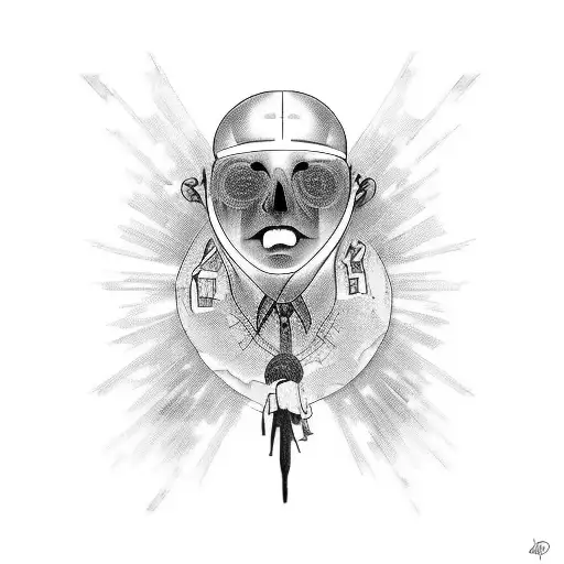 Depersonalization disorder, like when I look in the mirror I don't recognize myself. I don't know who the real me is tattoo design idea