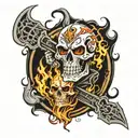 ghost rider madala design tattoo design idea