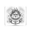 Software developer punk rock mascot tattoo design idea