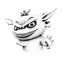 Software developer punk rock mascot tattoo design idea