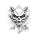 Software developer punk rock mascot tattoo design idea