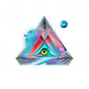 triangle tattoo design idea