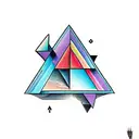 triangle tattoo design idea