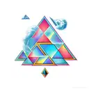 triangle tattoo design idea