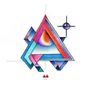 triangle tattoo design idea
