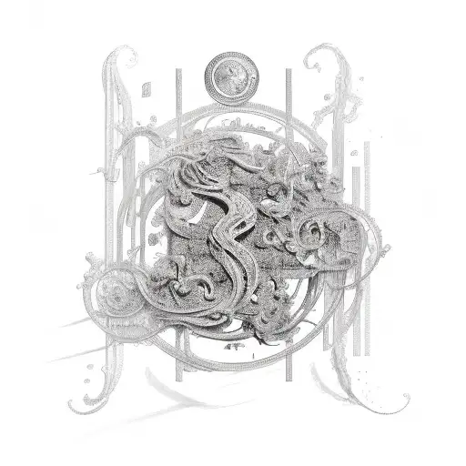 19th November 2021 in Roman numerals with liana vines growing from the numbers tattoo design idea