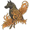 Create an upper back tattoo inspired by John Wick's back tattoo from the shower scene. The design should feature the Lat tattoo design idea