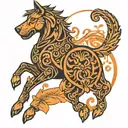 Create an upper back tattoo inspired by John Wick's back tattoo from the shower scene. The design should feature the Lat tattoo design idea