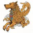 Create an upper back tattoo inspired by John Wick's back tattoo from the shower scene. The design should feature the Lat tattoo design idea