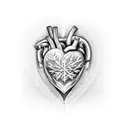 frozen heart tattoo design idea