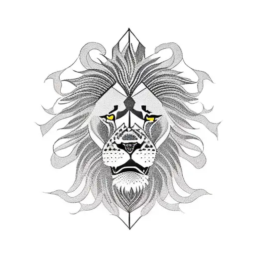 Portrait of a lion head with floral wreaths. vector illustration on white  background. digital hand draw Stock Vector Image & Art - Alamy