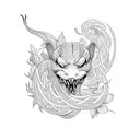  viper with flawer tattoo design idea